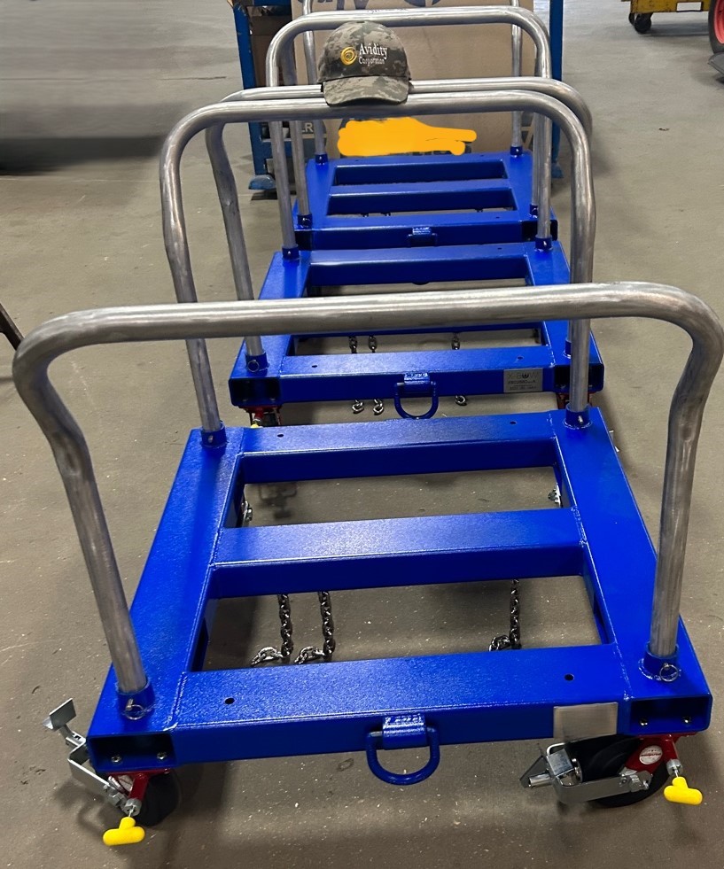 Cradle and handling cart